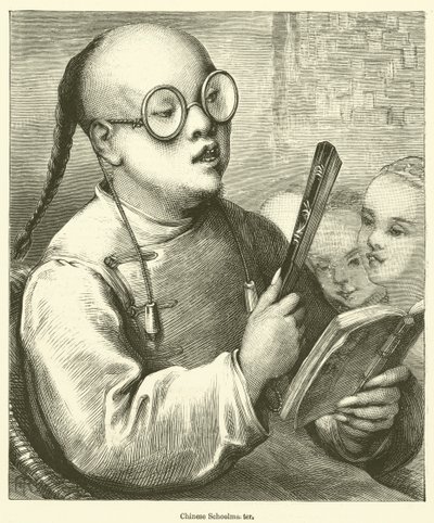Chiński nauczyciel (grawerowanie) autorstwa English School
