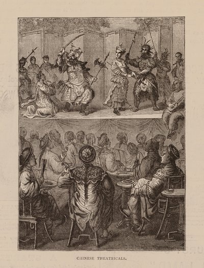 Chińskie teatry (rycina) autorstwa English School