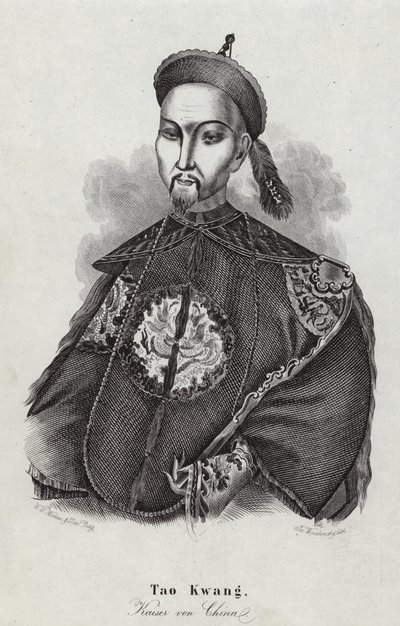 Chiński cesarz Tao Kwang autorstwa English School