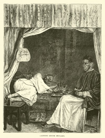 Chińscy palacze opium autorstwa English School