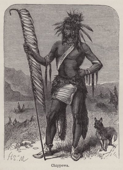 Chippewa (grawerowanie) autorstwa English School