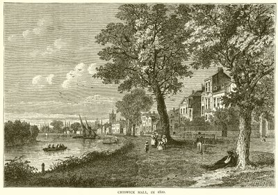 Centrum handlowe Chiswick, w 1820 r autorstwa English School