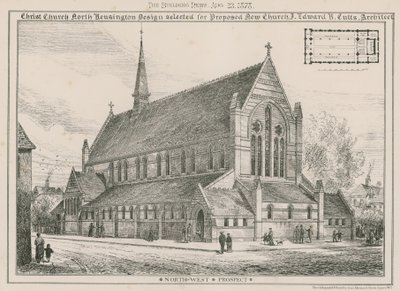 Christ Church, North Kensington: projekt wybrany dla proponowanego nowego kościoła autorstwa English School