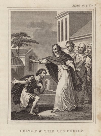 Chrystus i setnik autorstwa English School
