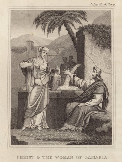 Christus und die Frau von Samaria von English School