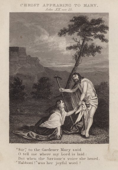 Chrystus ukazujący się Maryi, Jan XX, wer. 15 (rycina) autorstwa English School