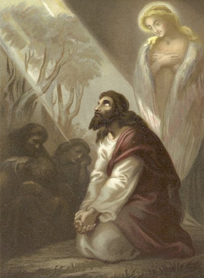 Chrystus w Ogrodzie Getsemani autorstwa English School