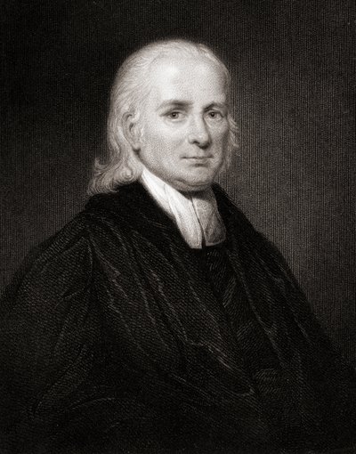 Christian Friedrich Schwartz (1726-96) z Galerii Portretów, wydana w 1833 r. autorstwa English School