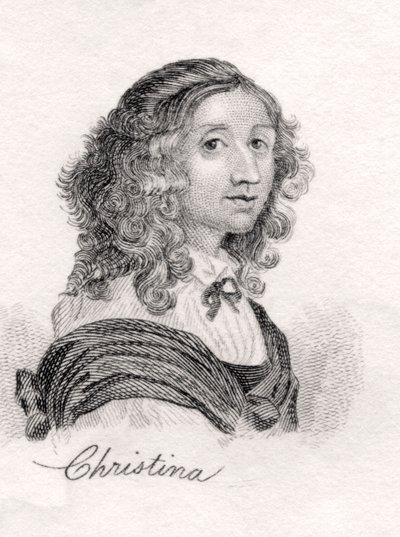 Christina of Sweden, ze Słownika historycznego krabów, opublikowana w 1825 r. autorstwa English School