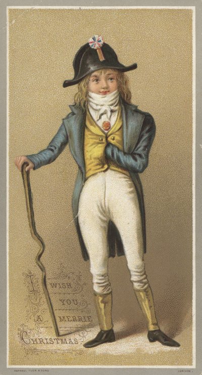 Kartka świąteczna (chromolitho) autorstwa English School