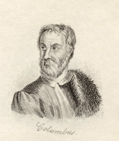 Krzysztof Kolumb, ze „Słownika historycznego Krabba”, opublikowanego w 1825 r. autorstwa English School
