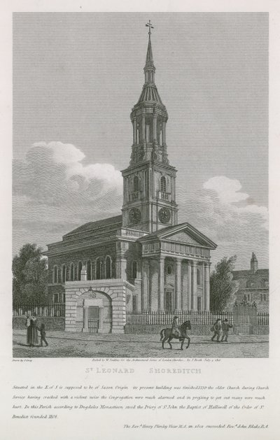 Kościół św Leonarda, Shoreditch autorstwa English School