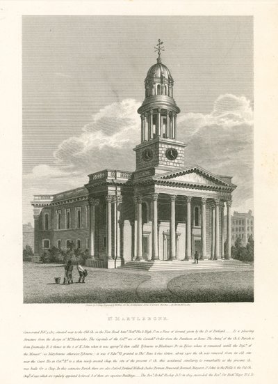 Kościół St Marylebone, Londyn autorstwa English School
