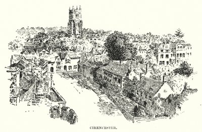 Cirencester (litografia) autorstwa English School