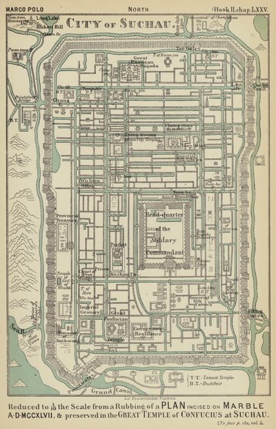 Miasto Suchau (kolorowa litografia) autorstwa English School