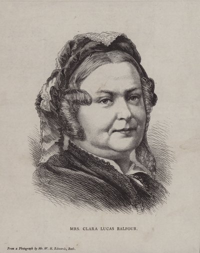 Clara Lucas Balfour, angielska aktywistka wstrzemięźliwości autorstwa English School
