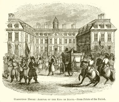 Clarendon House: Przybycie króla do państwa autorstwa English School