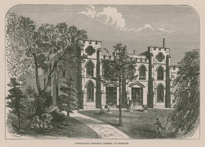 Szkoły parafialne Clerkenwell w Highgate w Londynie autorstwa English School