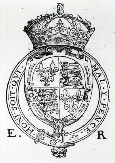 Herb królowej Elżbiety I autorstwa English School
