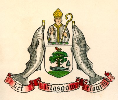 Herb Glasgow, Szkocja autorstwa English School