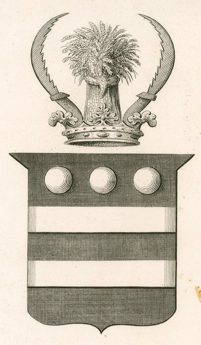 Herb Sir Edward Hungerford autorstwa English School