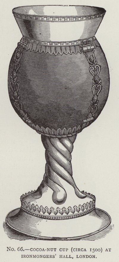 Puchar kakao-orzechów (około 1500) w Ironmongers