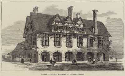 Coffee Tavern and Hostelry w Newark-on-Trent (grawerowanie) autorstwa English School