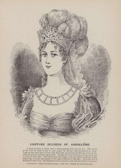 Coiffure księżnej Angouleme (rycina) autorstwa English School