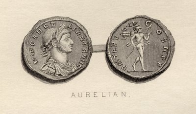 Moneta z Ery Aurelian autorstwa English School