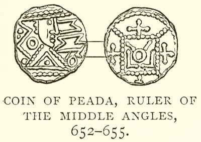 Moneta Peady, Władca Kątów Środkowych, 652-655 autorstwa English School
