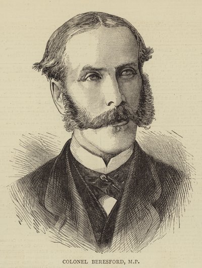 Pułkownik Beresford, MP (grawerowanie) autorstwa English School