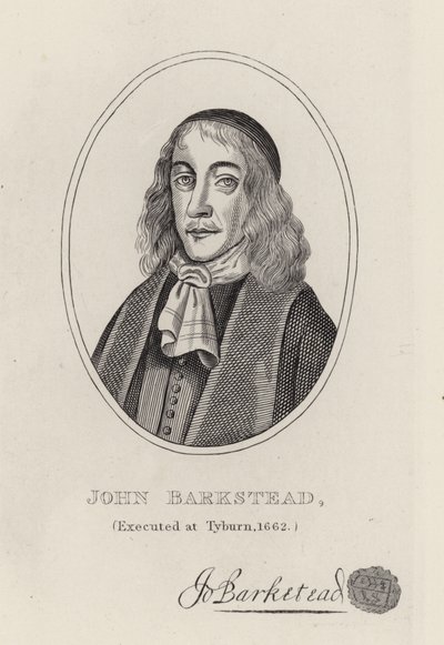 Pułkownik John Barkstead (grafika) autorstwa English School
