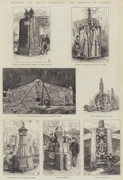 Wystawa Kolonialna i Indyjska Dominium Kanady (rycina) autorstwa English School