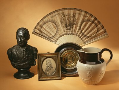 Pamiątkowe przedmioty związane z admirałem Lordem Nelsonem, 1798-c.1830 autorstwa English School