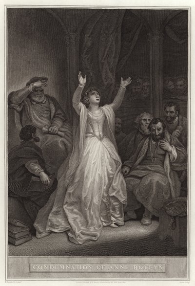 Potępienie Anny Boleyn autorstwa English School
