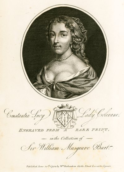 Constantia Lucy, Lady Coleraine autorstwa English School