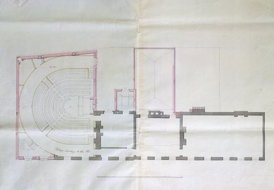Rysunek kontraktu na I piętro Royal Institution, 1800 autorstwa English School