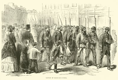 Konwój dezerterów, Paryż, październik 1870 autorstwa English School