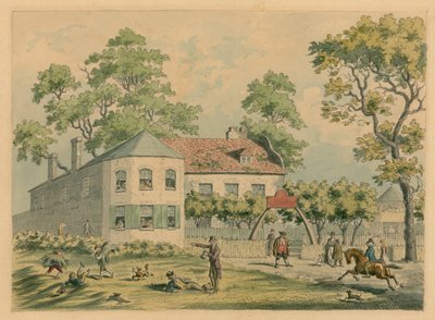 Dom Kopenhaski, Londyn; oryginalna akwarela F W Pailthorpe autorstwa English School