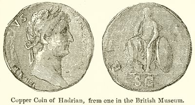 Miedziana moneta Hadriana, z jednego z British Museum autorstwa English School