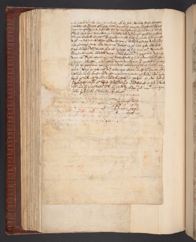 Kopia listu od Lady Elizabeth Compton, późniejszej hrabiny Northampton, do jej męża, Harley MS 7003, f.158v (pióro i tusz na papierze) autorstwa English School