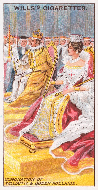 Koronacja Wilhelma IV i królowej Adelajdy autorstwa English School
