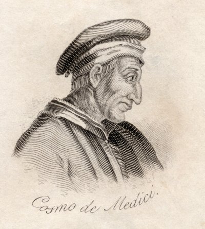 Cosimo de Medici, ze „Słownika historycznego Krabba”, opublikowanego w 1825 r. autorstwa English School