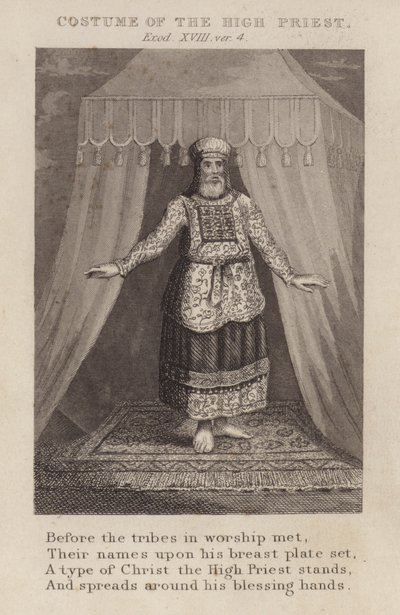 Strój Arcykapłana, Exodus XVIII, wer. 4 (rycina) autorstwa English School