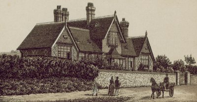 Cottage Hospital, Petersfield (litografia) autorstwa English School