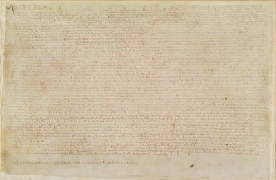 Bawełna Augusta II 106 Magna Carta autorstwa English School