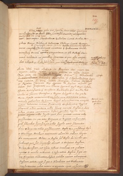 Cotton MS Faustina F III, f. 107r autorstwa English School