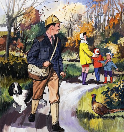 Spacer na wsi autorstwa English School