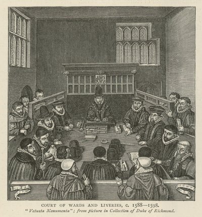 Dwór Okręgów i liberii, ok. 1588-1589 autorstwa English School