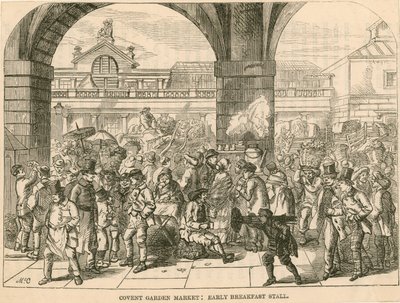 Covent Garden Market, Londyn: stoisko z wczesnymi śniadaniami autorstwa English School